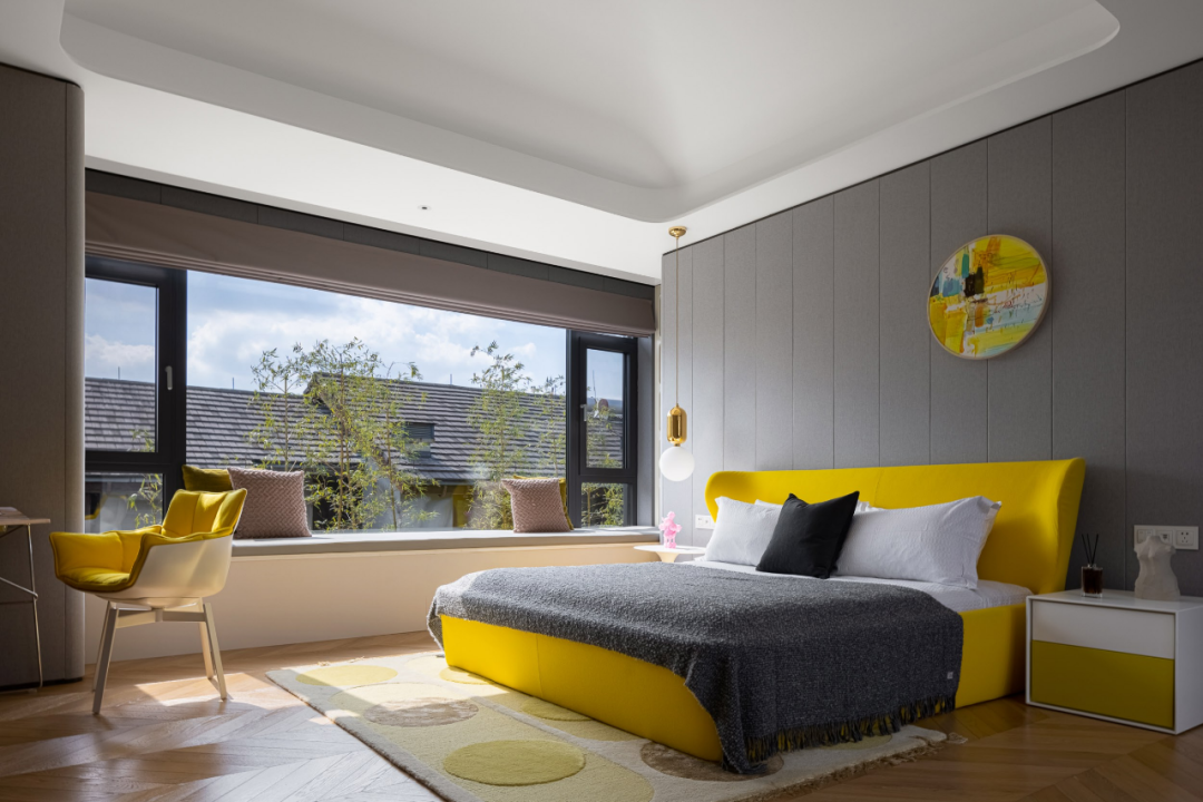 绿意盎然的简约卧室丨中国宁波丨林卫平设计师事务所-8