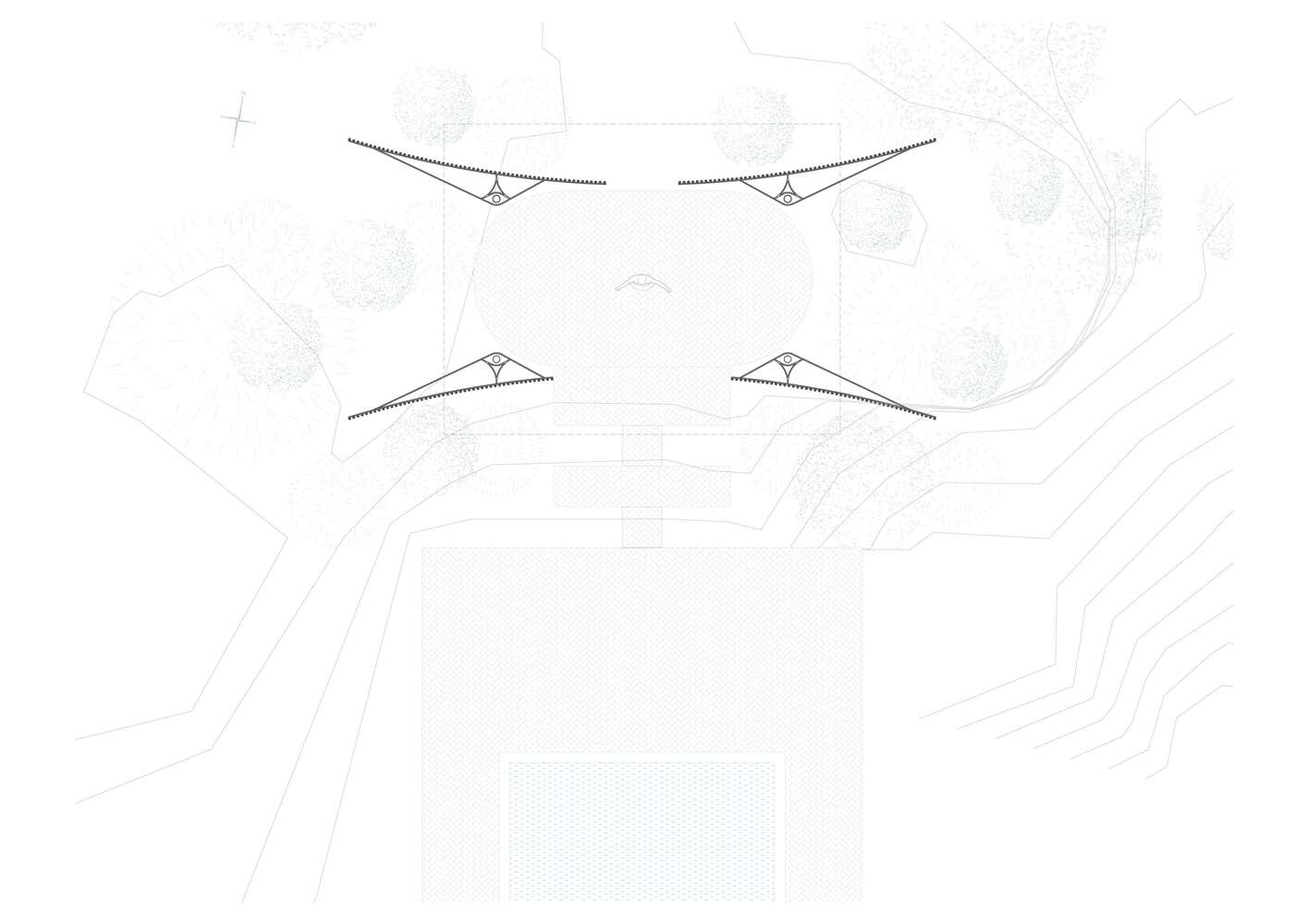 HOU  NO  HANE休息凉亭设计丨雅克  维茨（Jacques Wirtz）-7