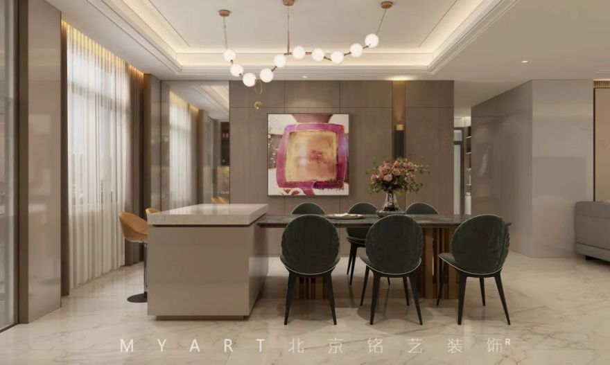 辛集·百合御景城一对一硬装实景丨北京铭艺-27