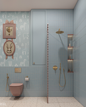 Kids' bathroom（儿童浴室）丨沙特阿拉伯丨Reel Studio