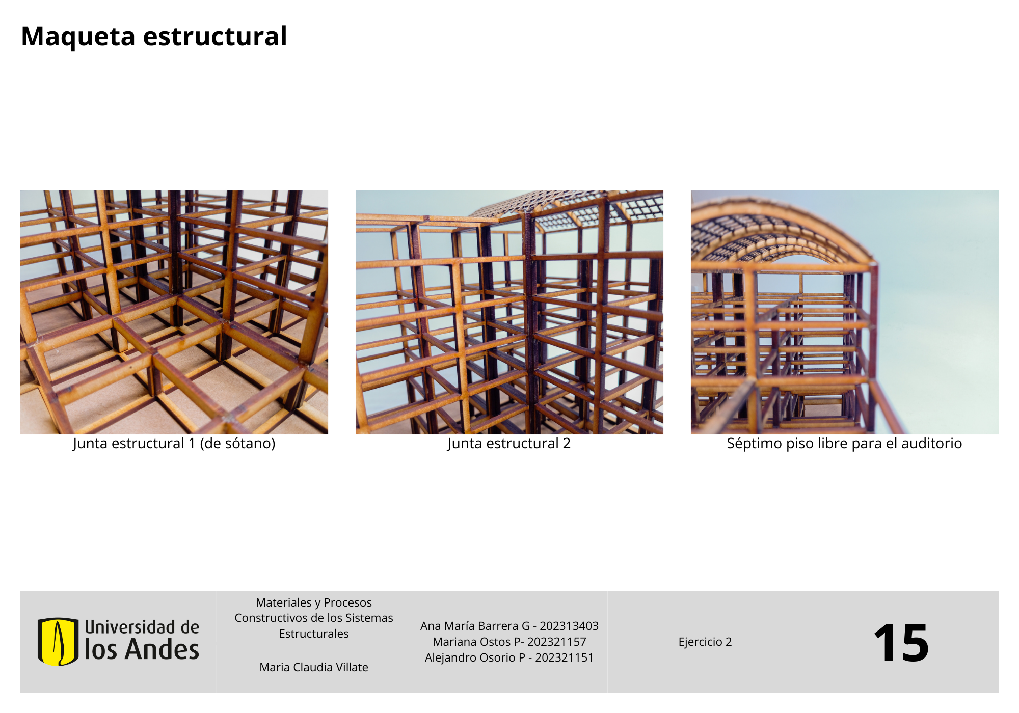 MATERIALES Y PROCESOS CONSTRUCTIVOS - ARQT 2211-14