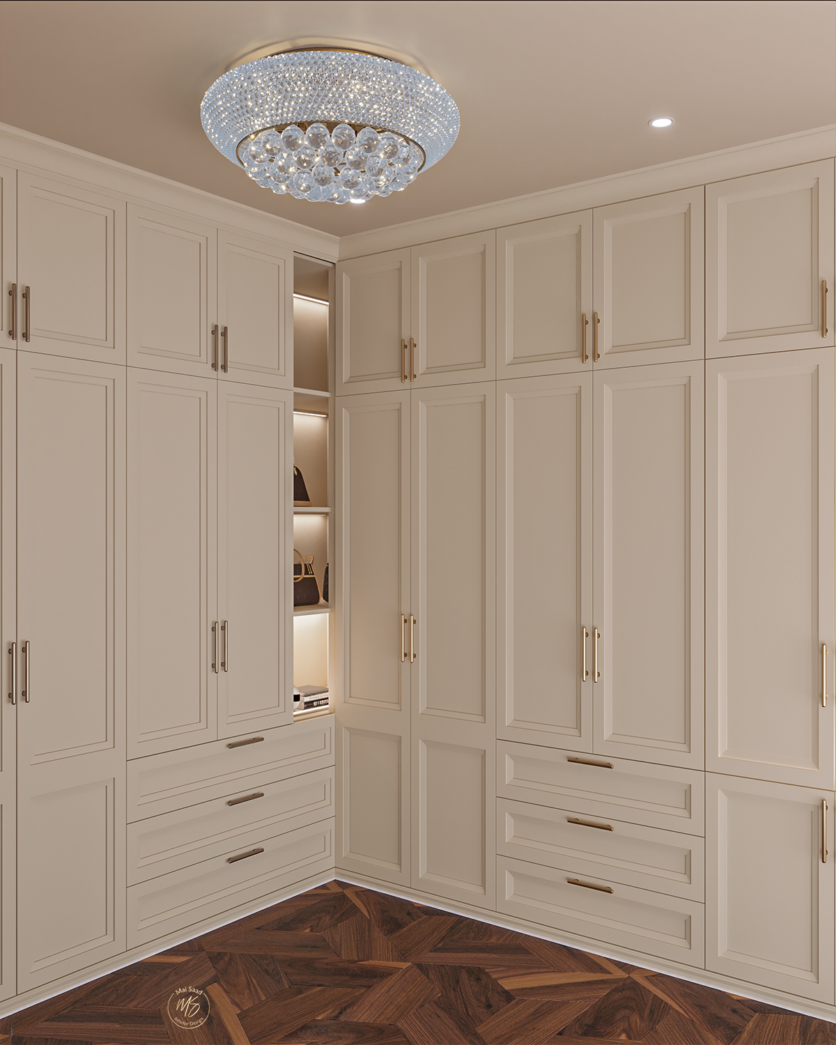 美式主卧丨MAI SAAD INTERIORS-13