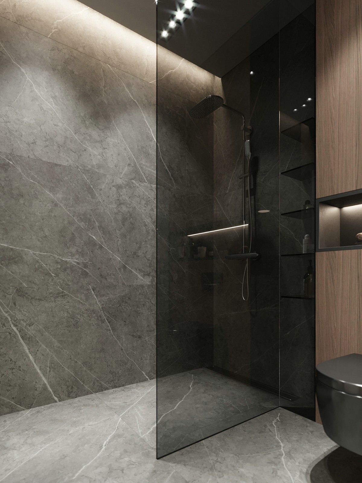 时尚灰调简约公寓，国外现代设计风-20