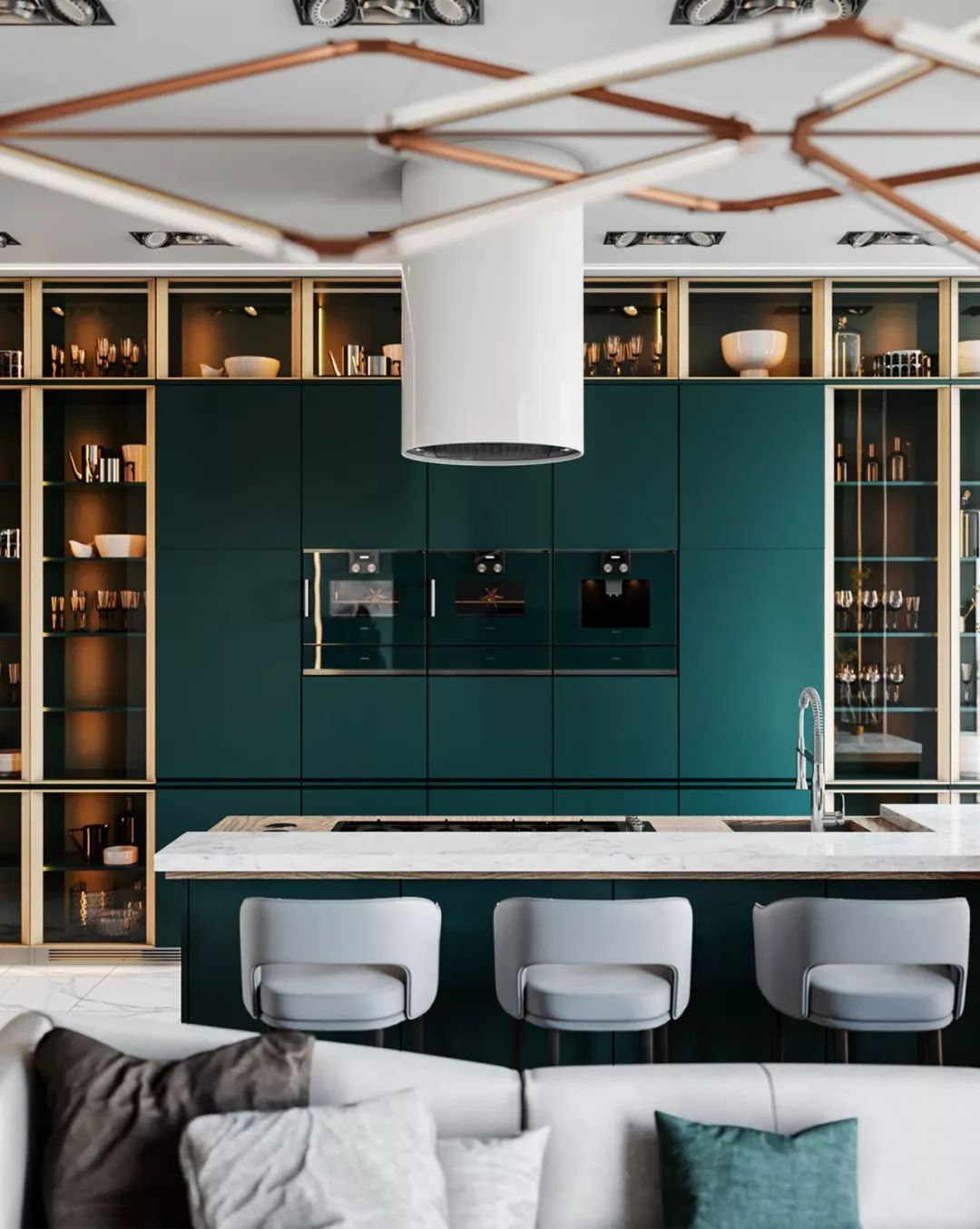 纽约 105 平米现代奢华公寓，展现优雅生活格调-7