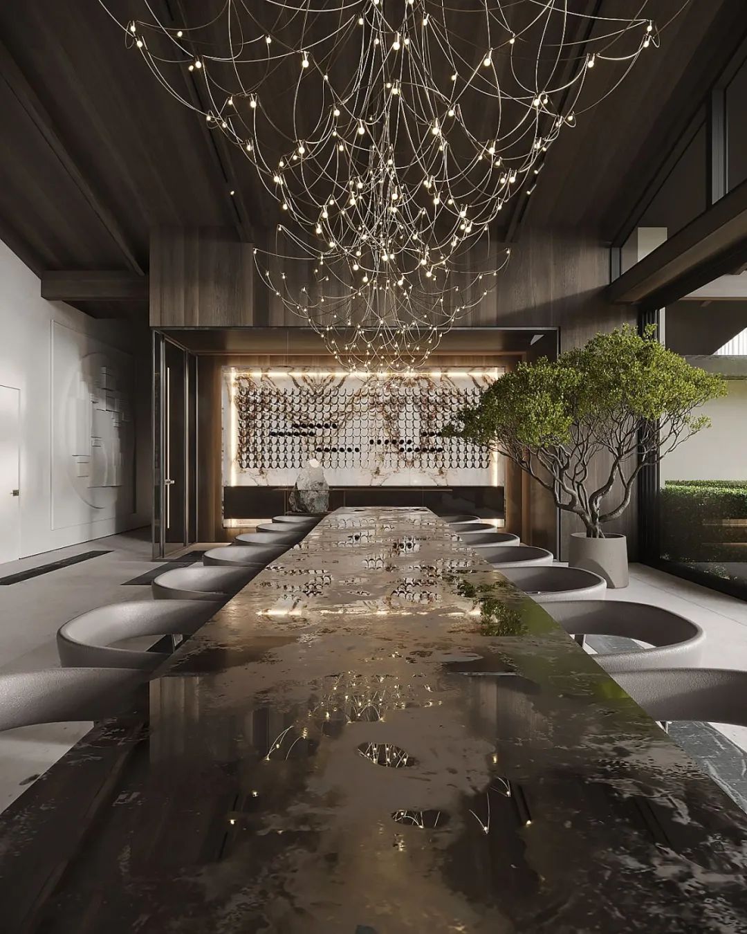 灰色奢华 · 1300㎡大宅设计丨IQOSA Architect-14