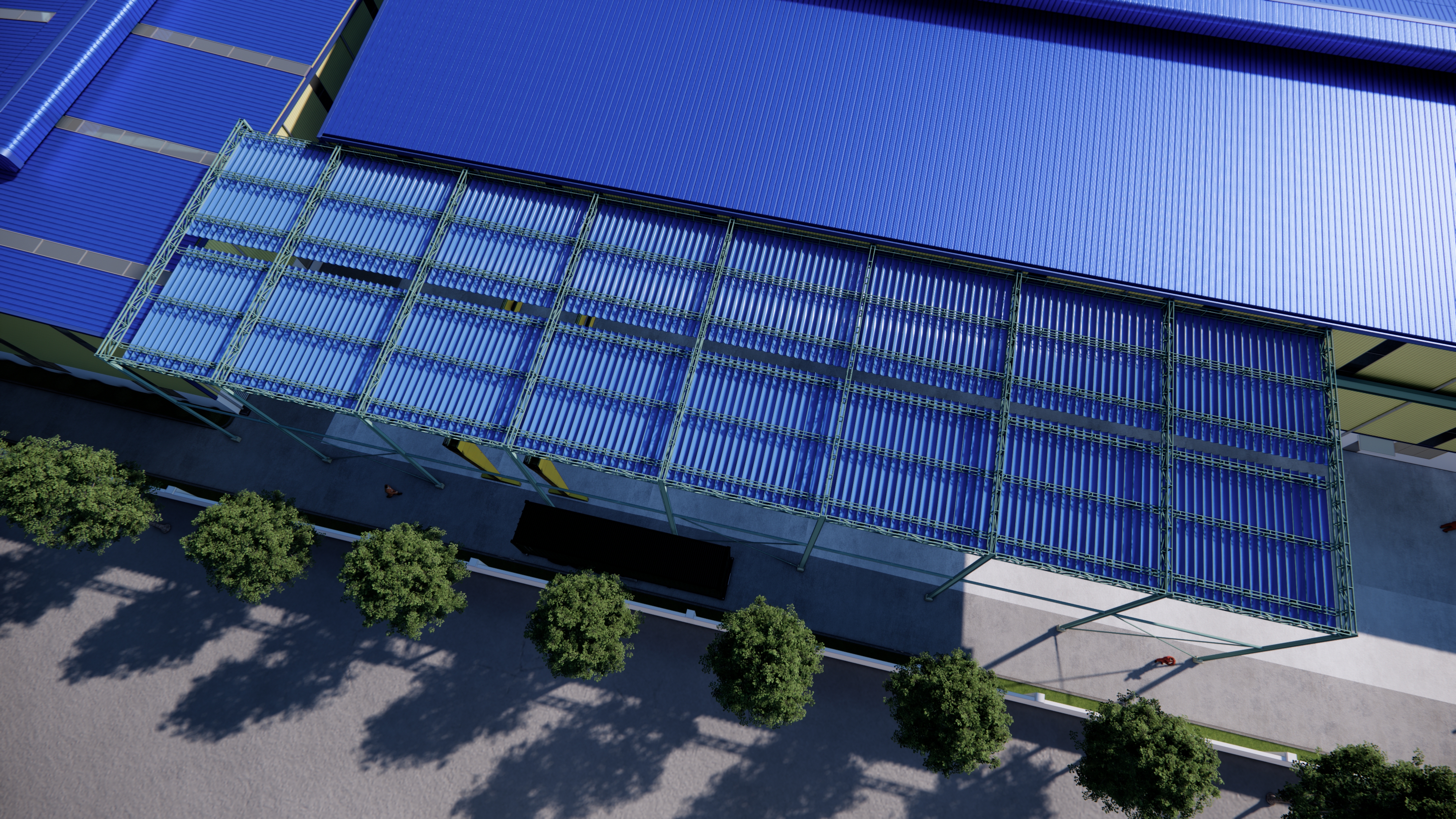 2025 0306 Nhà văn phòng làm mới Soltec + Mái che-2