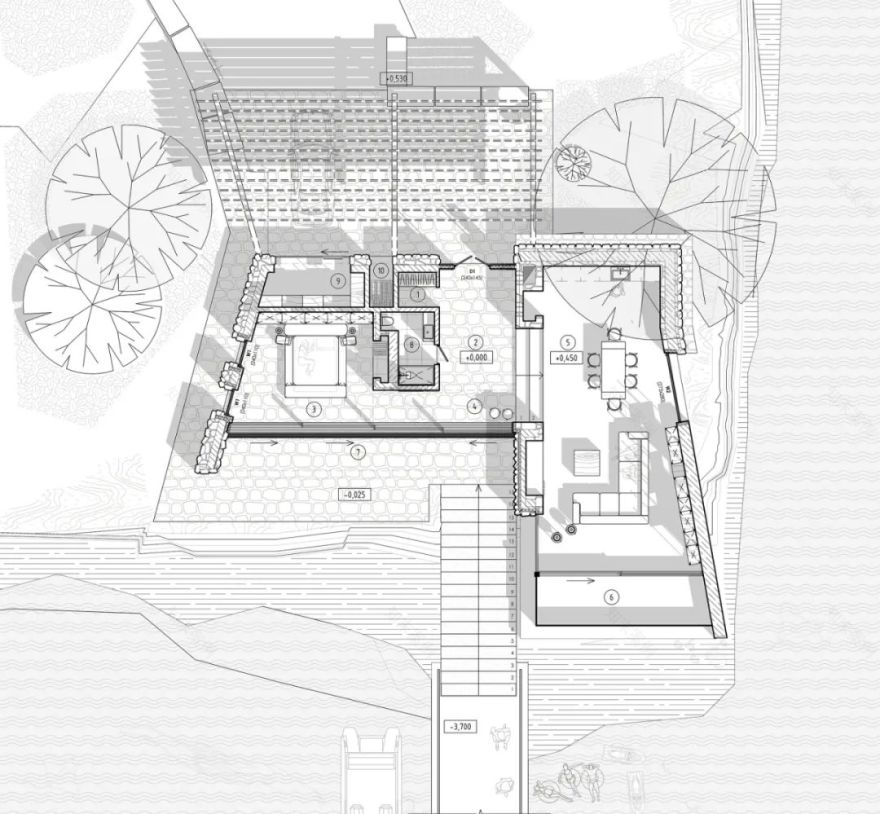 石崖湖畔豪宅丨ParaZodchih studio-74