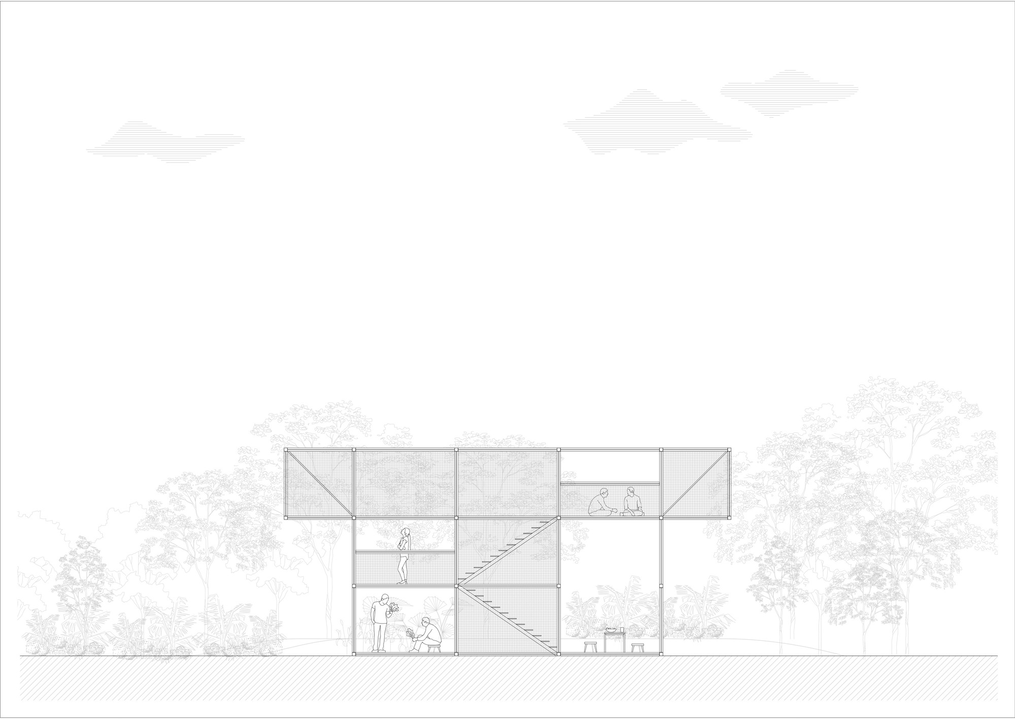 绿色阿戈拉亭丨新加坡丨Spatial Anatomy-17