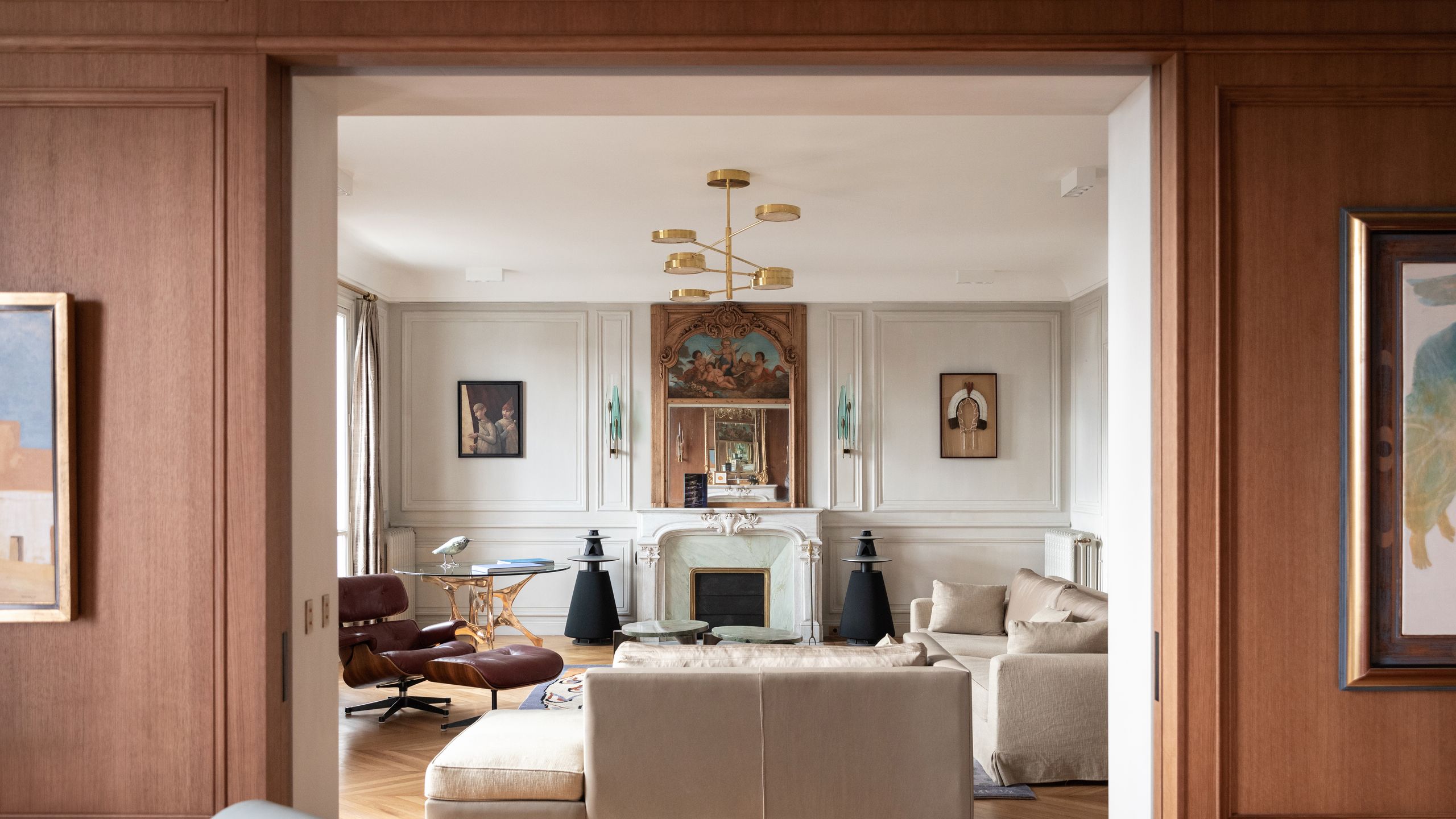 巴黎特罗卡德罗附近奥斯曼风格公寓改造丨法国巴黎丨室内设计师Delphine Maumot-1