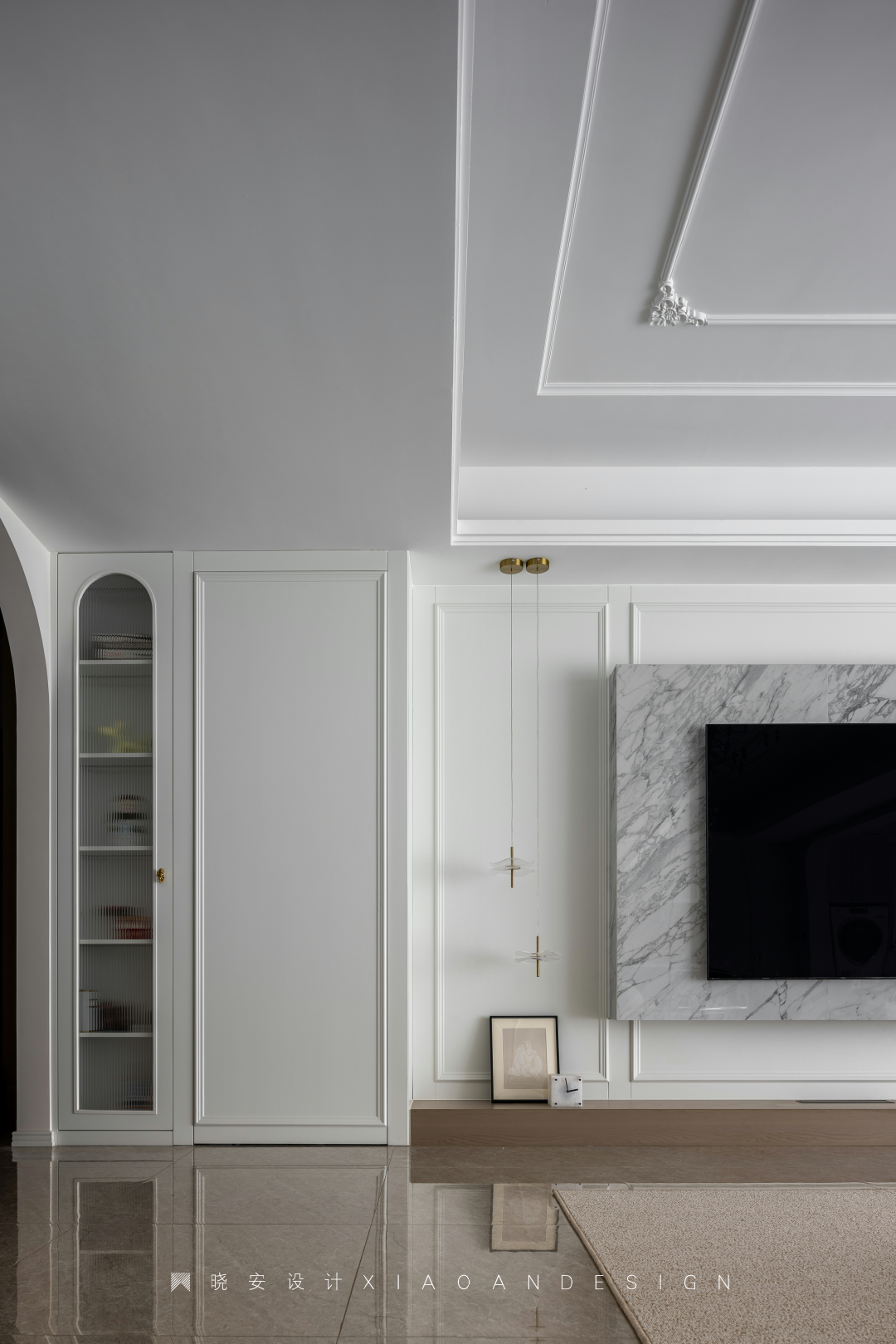 复古蓝红拼接法式美居丨晓安设计-21