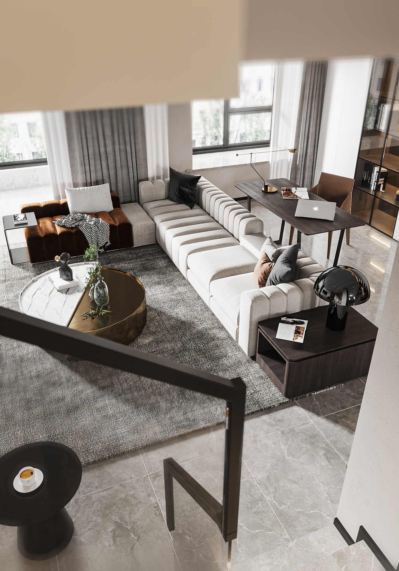 现代复试空间设计 | 3DMAX2020 与 PS2020 的完美结合-2