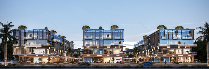 panorma blue mall(全景蓝色购物中心)丨Hafez Consultants-8