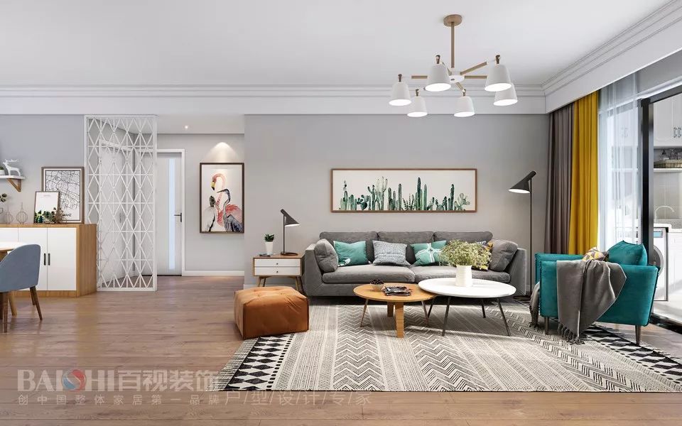 百视设计案例 | 荣盛华府中式/北欧风格的家-58