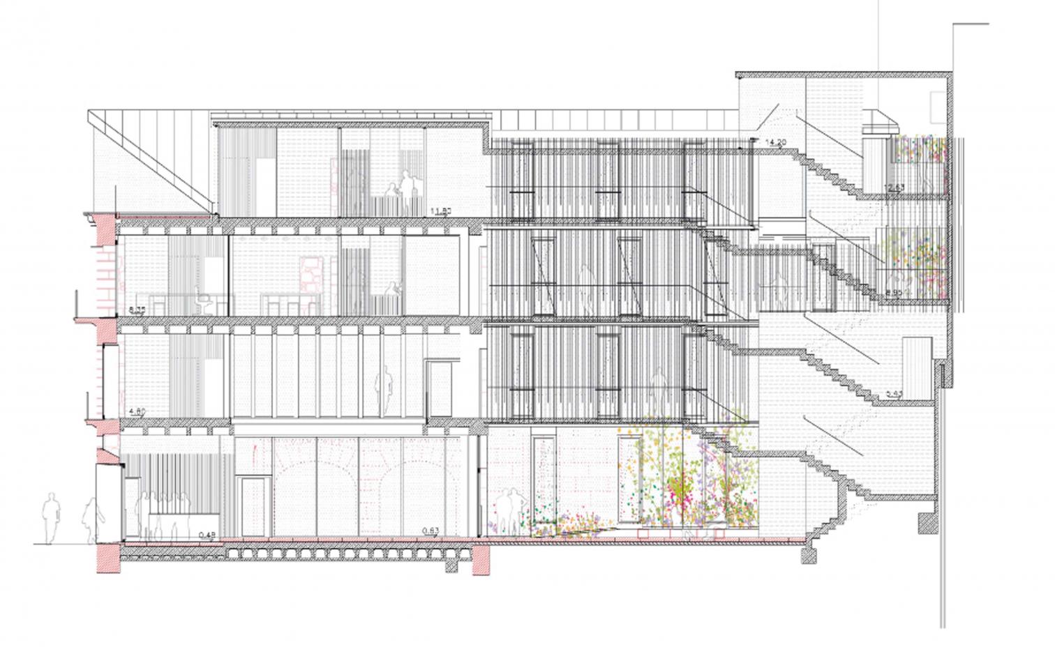 历史遗迹中的现代公共空间——西班牙比戈房产登记处新址-10