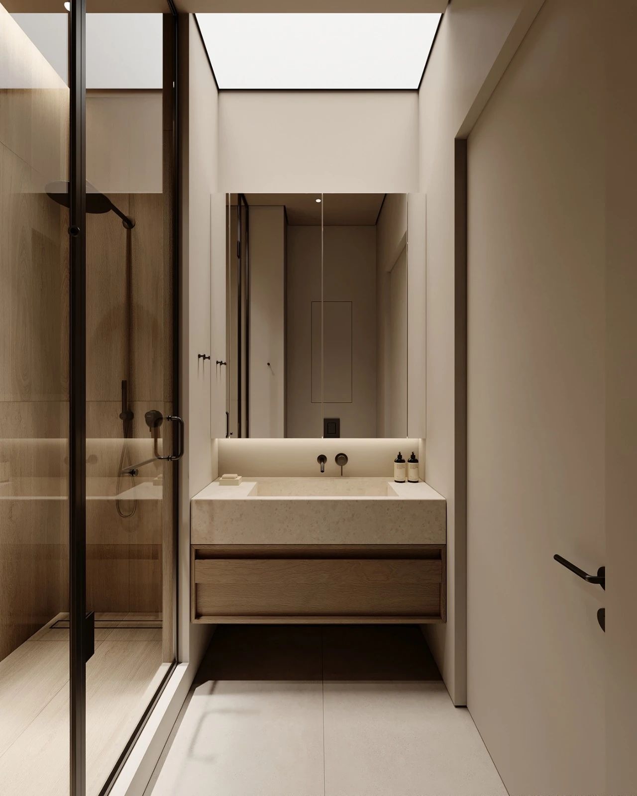 76㎡原木系奶油风极简空间设计丨哈萨克斯坦阿拉木图丨Ursa Studio-35