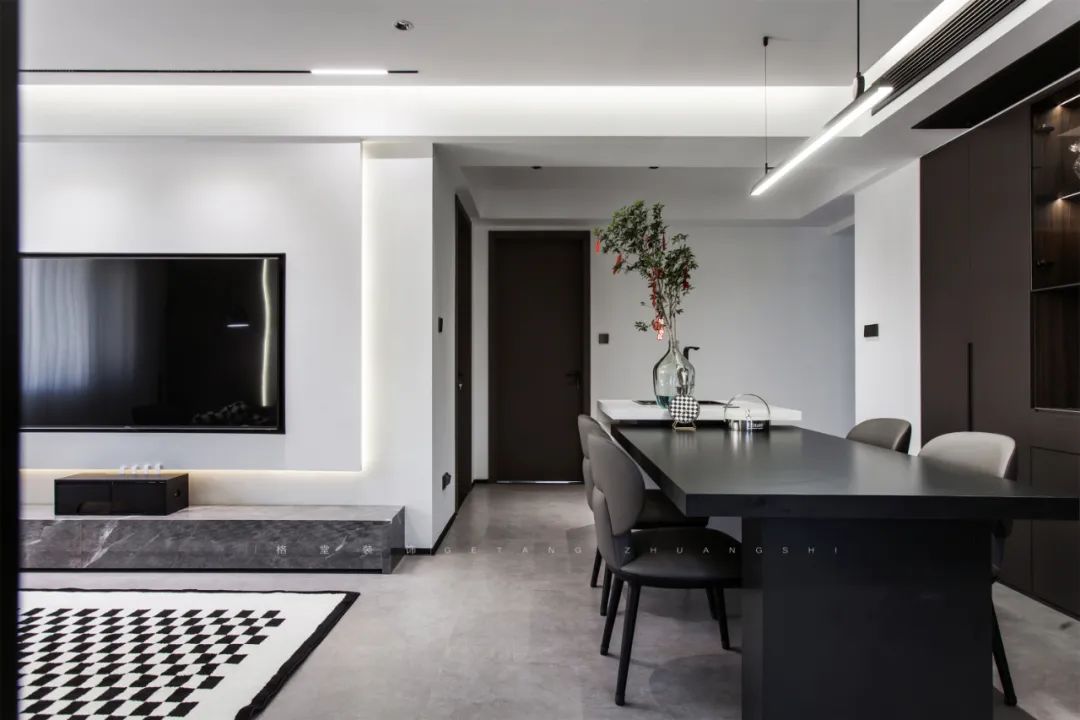 黑白灰的纯粹美学 · 常山桑园小区现代简约家居设计丨许亚彬-36