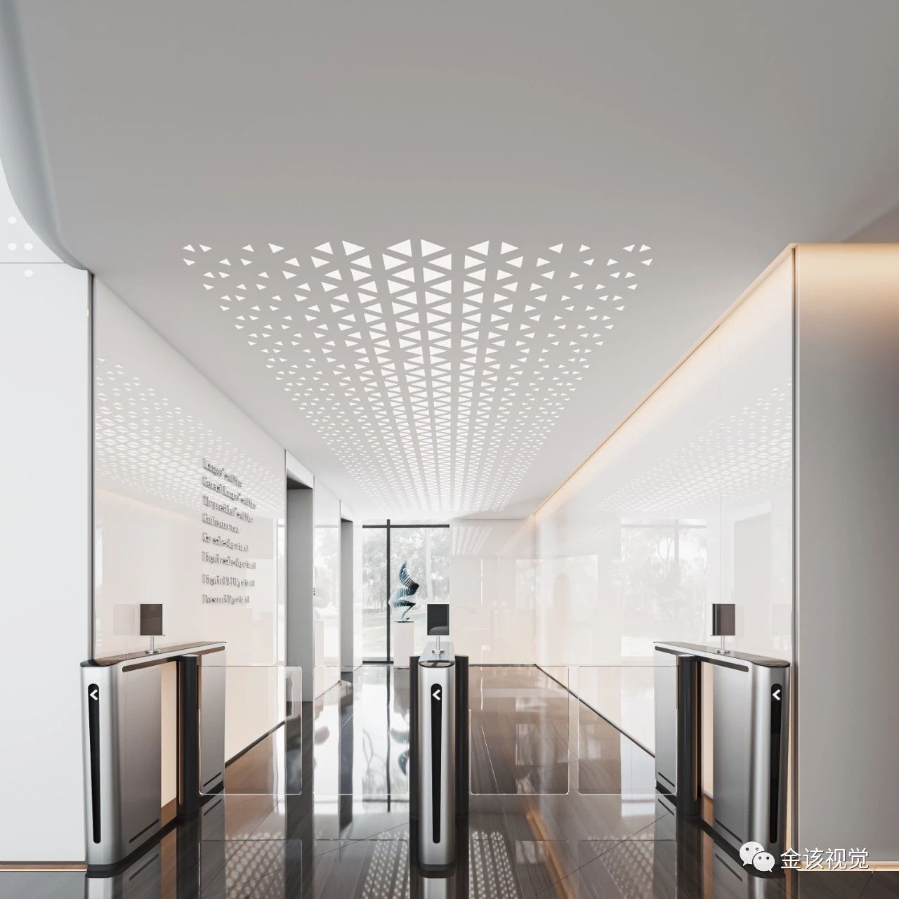 冷色系|工装效果图方案-14