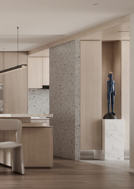 220㎡极简大平层设计丨中国娄底丨周笙笙建筑装饰设计-7