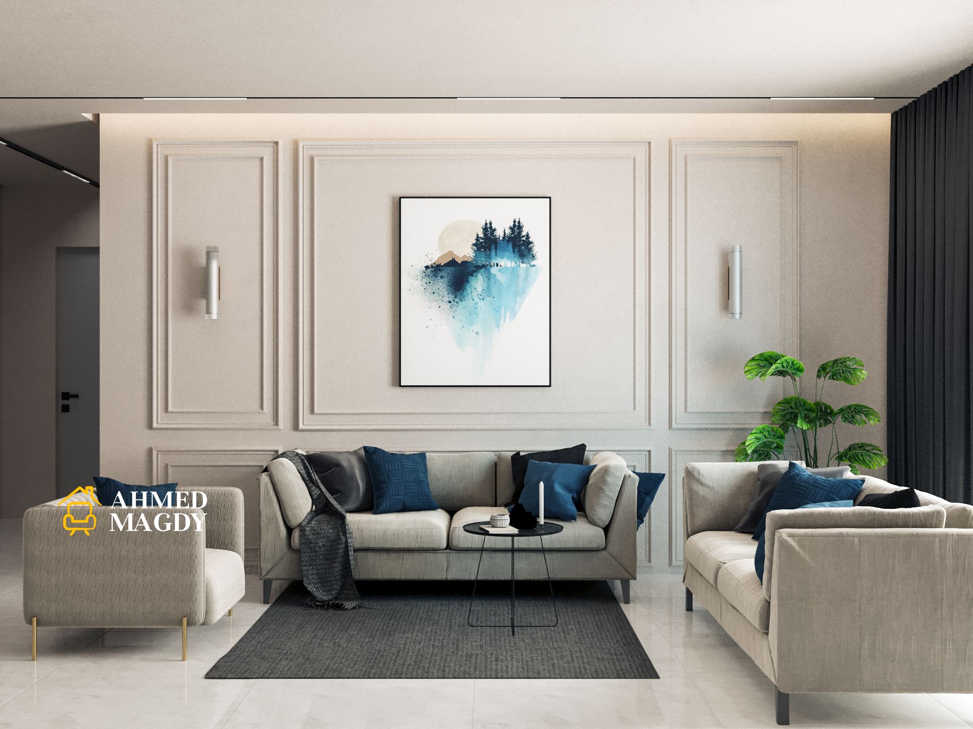 livingroom with kitchen-1