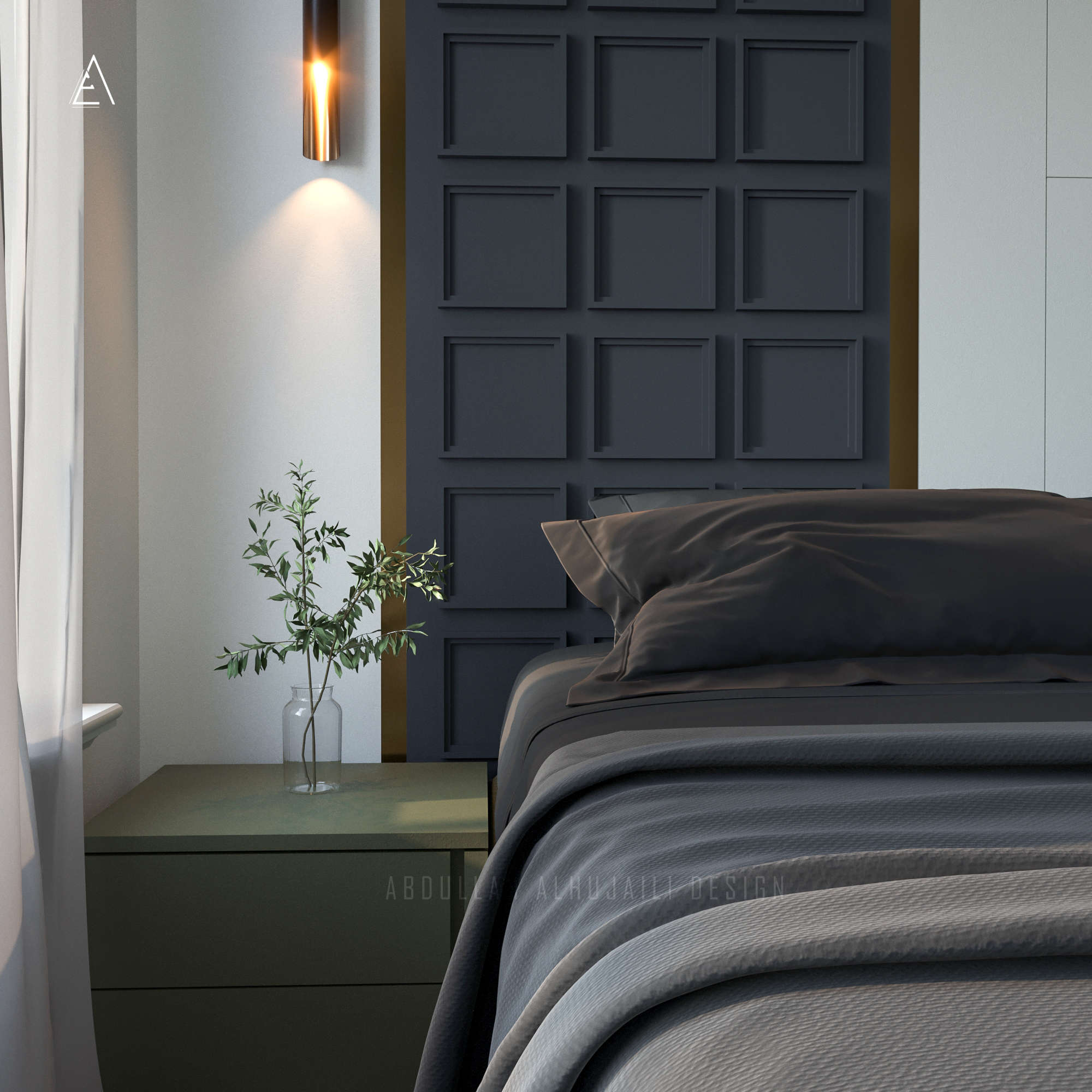 Interior design (Modern Boho-Chic Apartment)-12