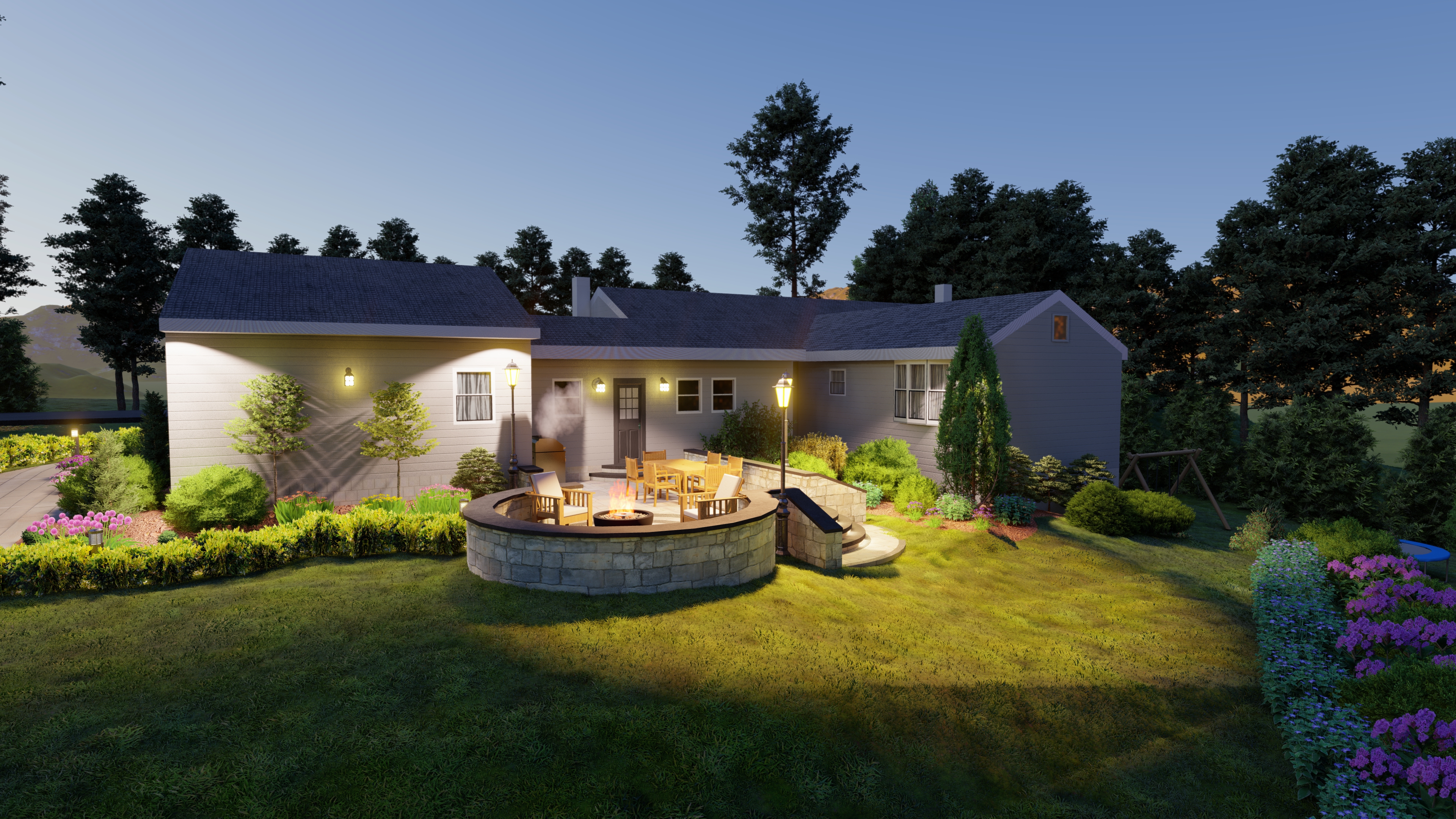 FRONT ENTRANCE & BACKYARD LANDSCAPING @BALTIMORE - MD-2