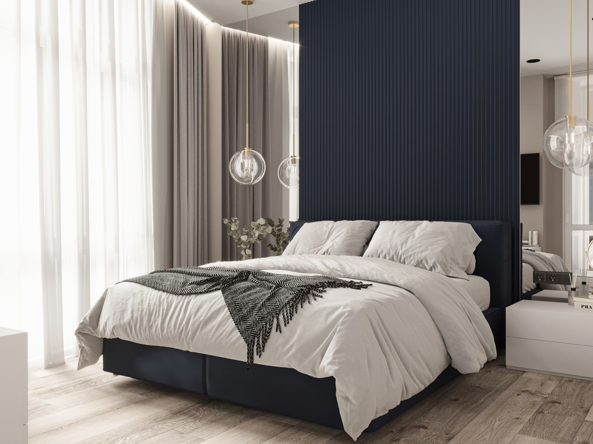 Дизайн-проект Спальни ЖК "Минск-мир" г. Минск-0