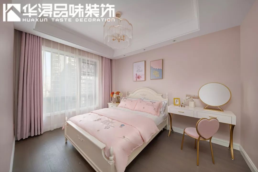 美式轻奢三口之家,流动的溢彩空间设计-57