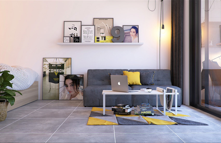 广东 40㎡ 男子单身公寓-6