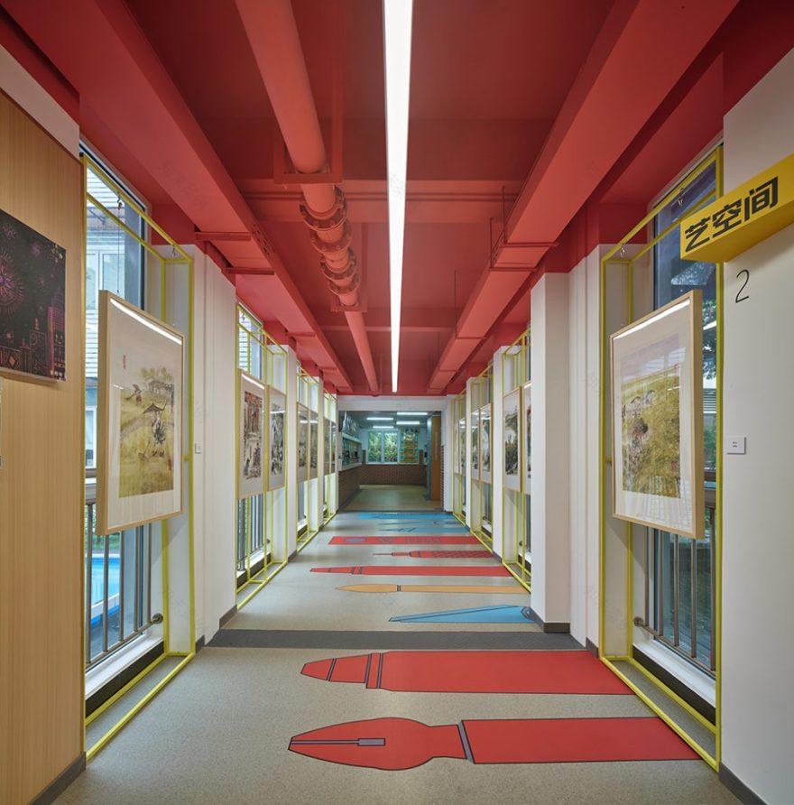 曹行小学主教学楼入口大厅改造丨中国上海-24