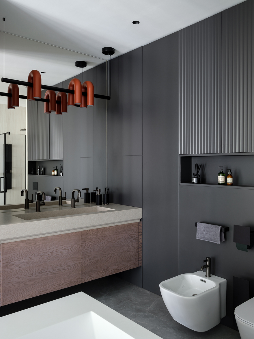 Дизайн квартиры с открытой планировкой площадью 100 кв. метров-14