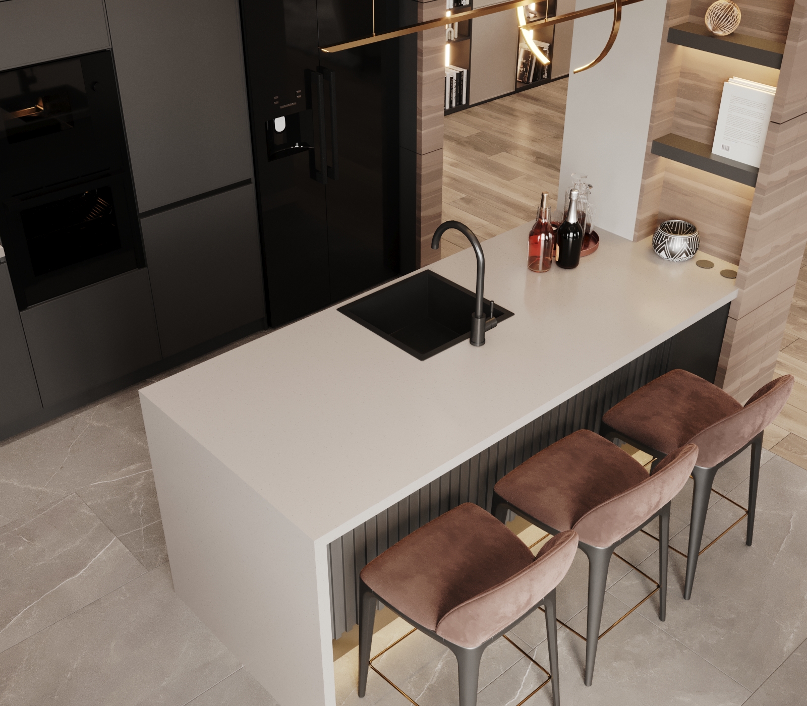 400平方米的房屋室内设计丨亚美尼亚丨Design_14-34