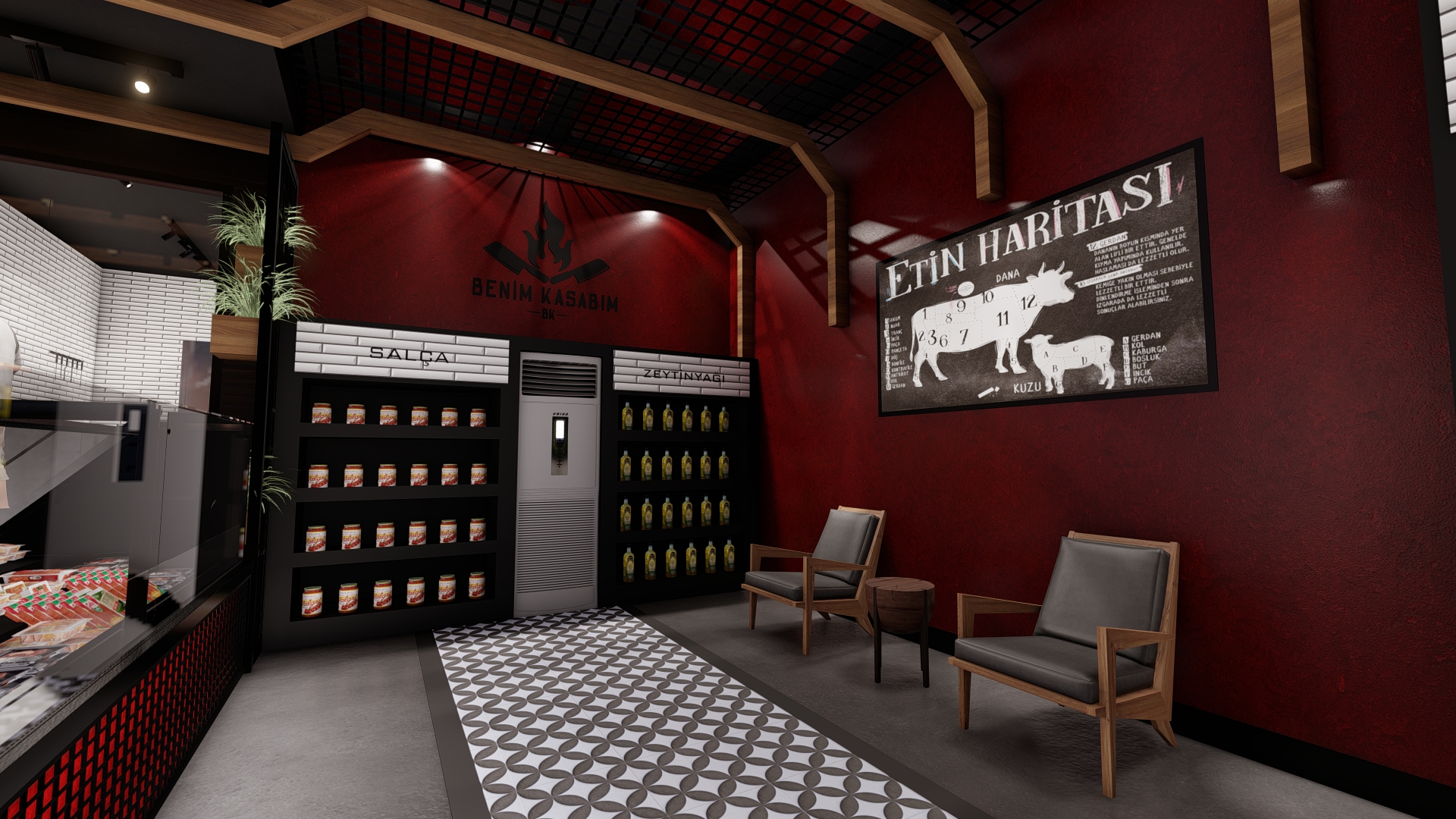 Benim Kasabım Butcher Shop Design Project-7