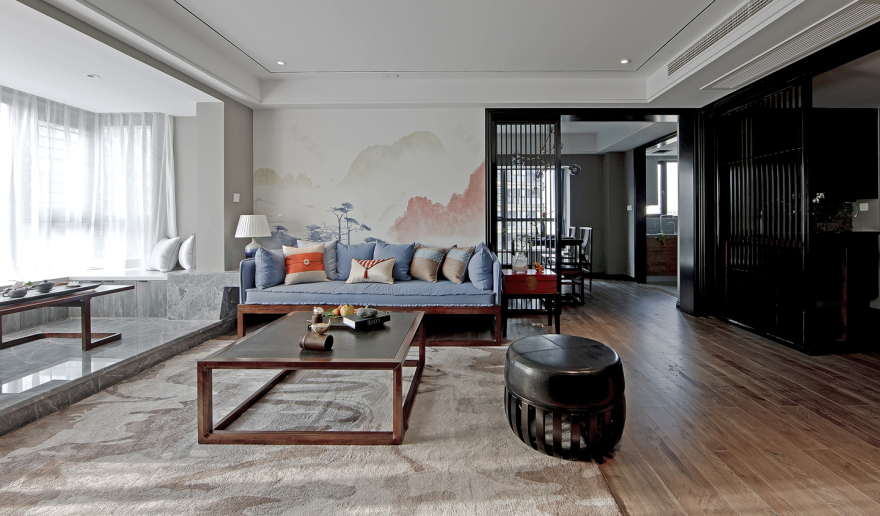 杭州天鸿香榭里 135㎡新中式禅意设计,自然与空间的完美交融-36