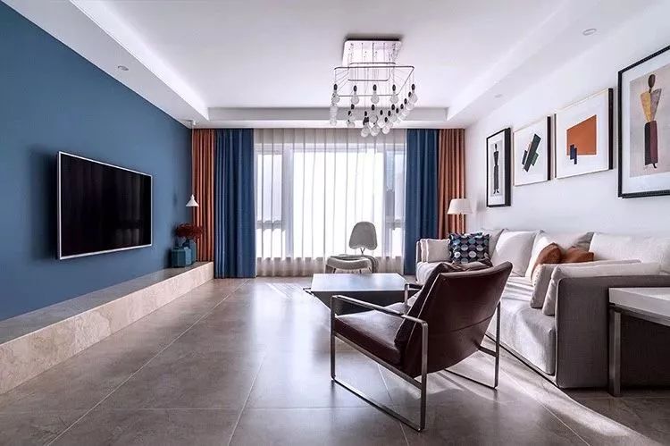 190㎡现代简约大宅，暖灰色地砖打造舒适空间-8