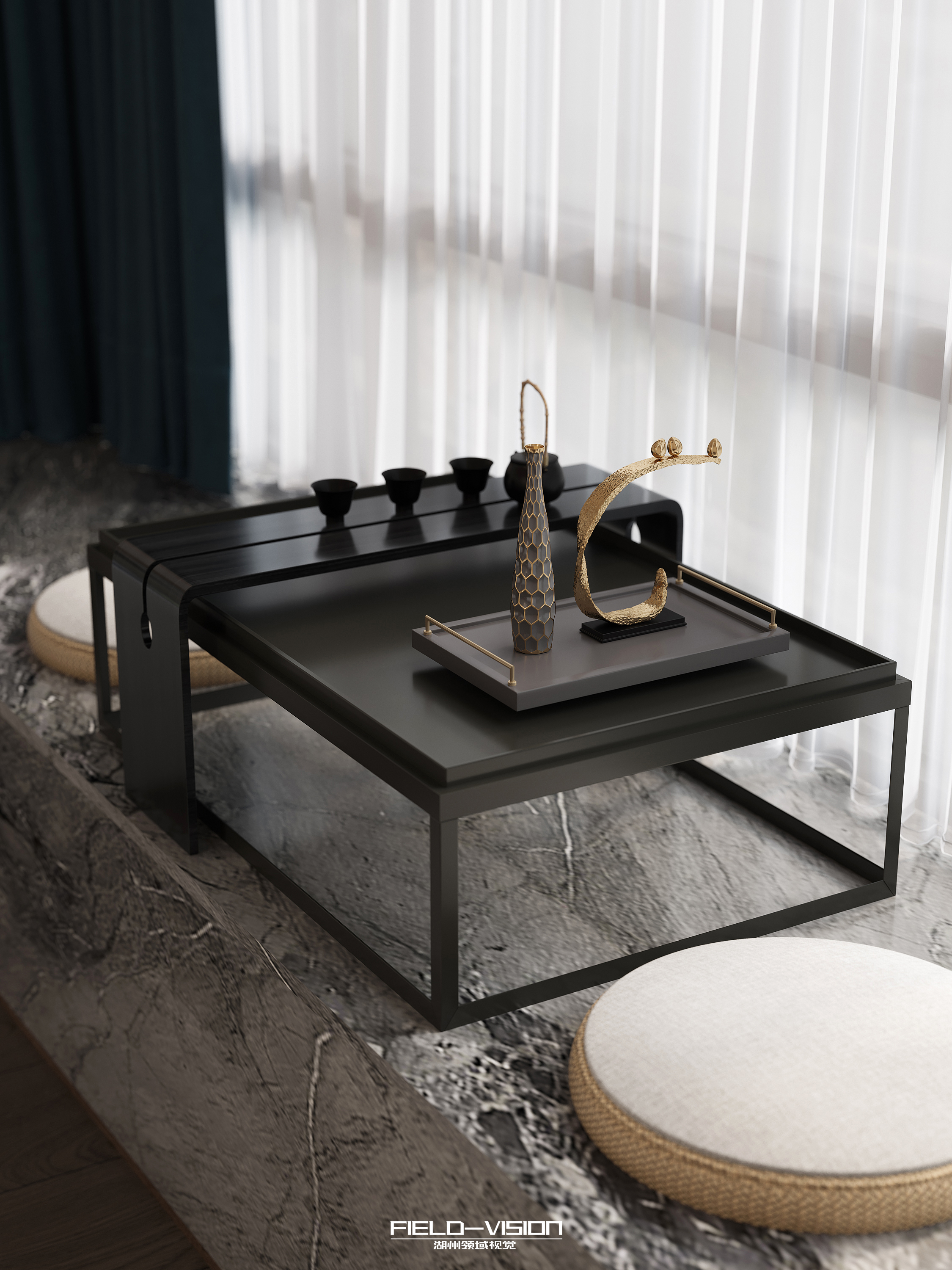 中式大平层室内设计-26