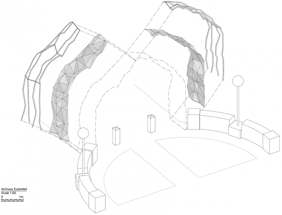 英国公园“偶然事件”拱门设计,历史人物穿孔唤起时空对话-30
