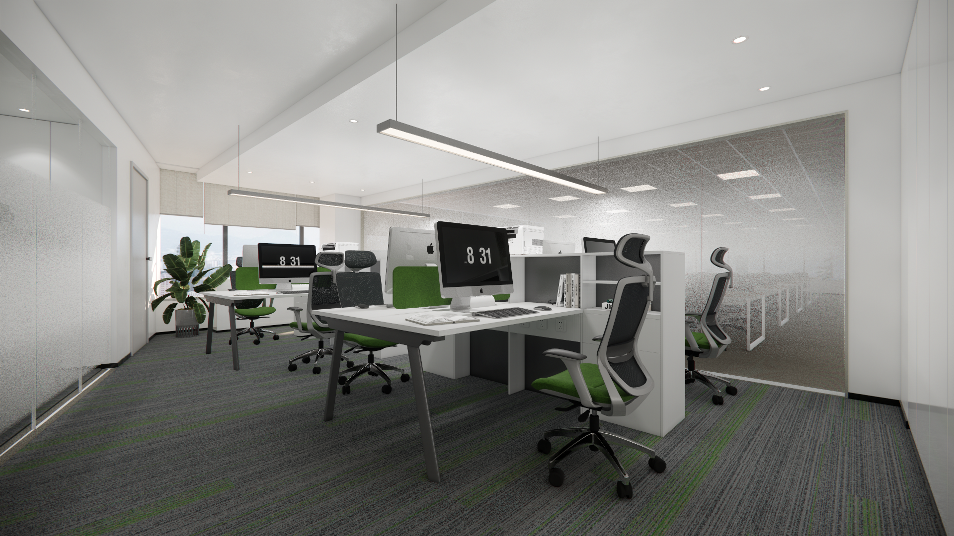 企业办公改造设计  标准办公层-13