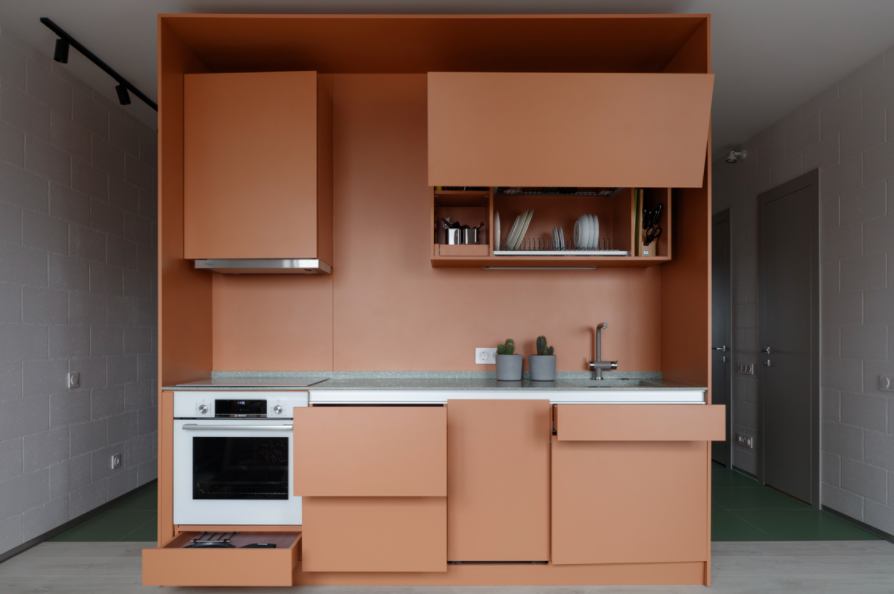 蓝橙碰撞的四口之家丨DVEKATI 设计团队-6