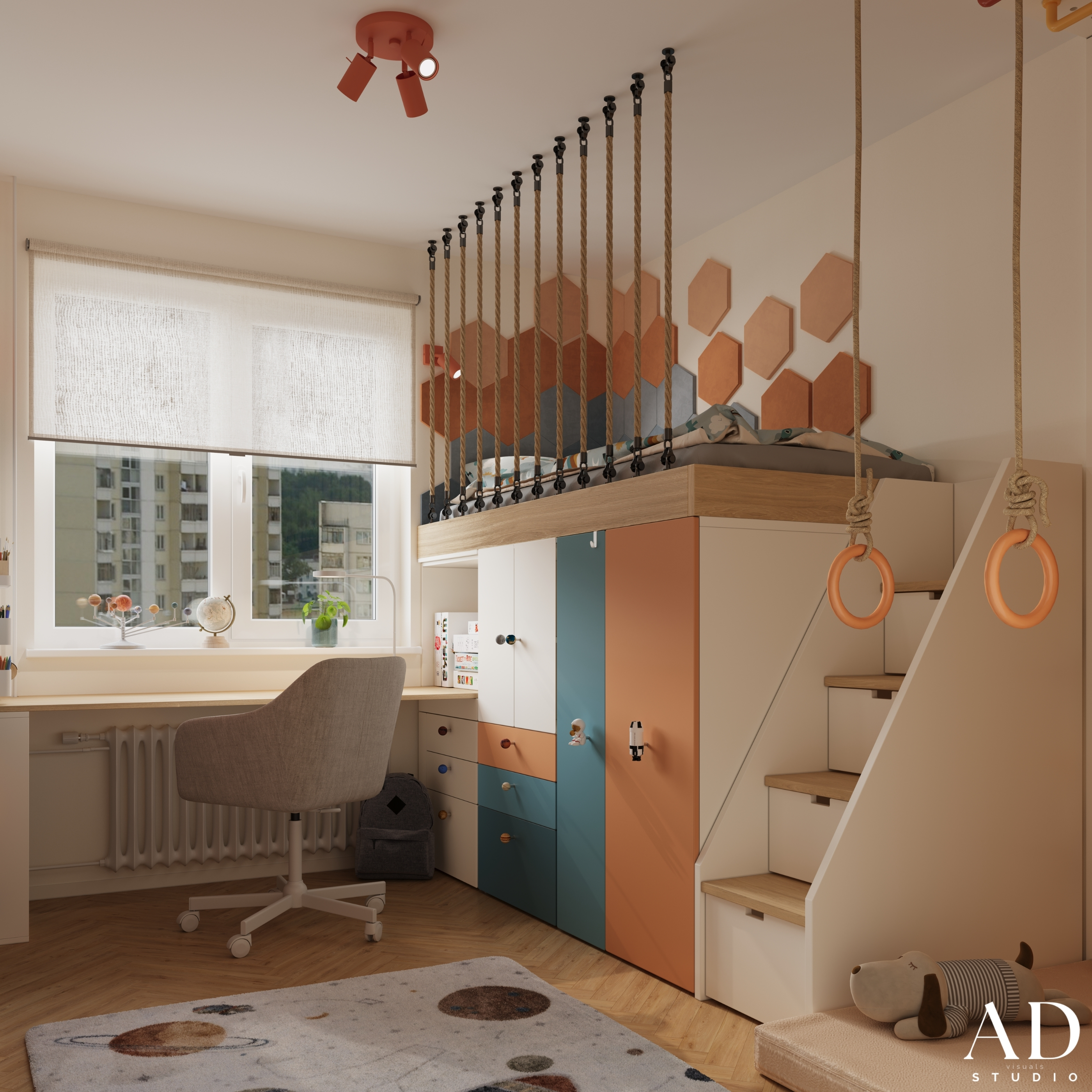 8.25 m² Boy’s Room — Space-Themed Inspired-18