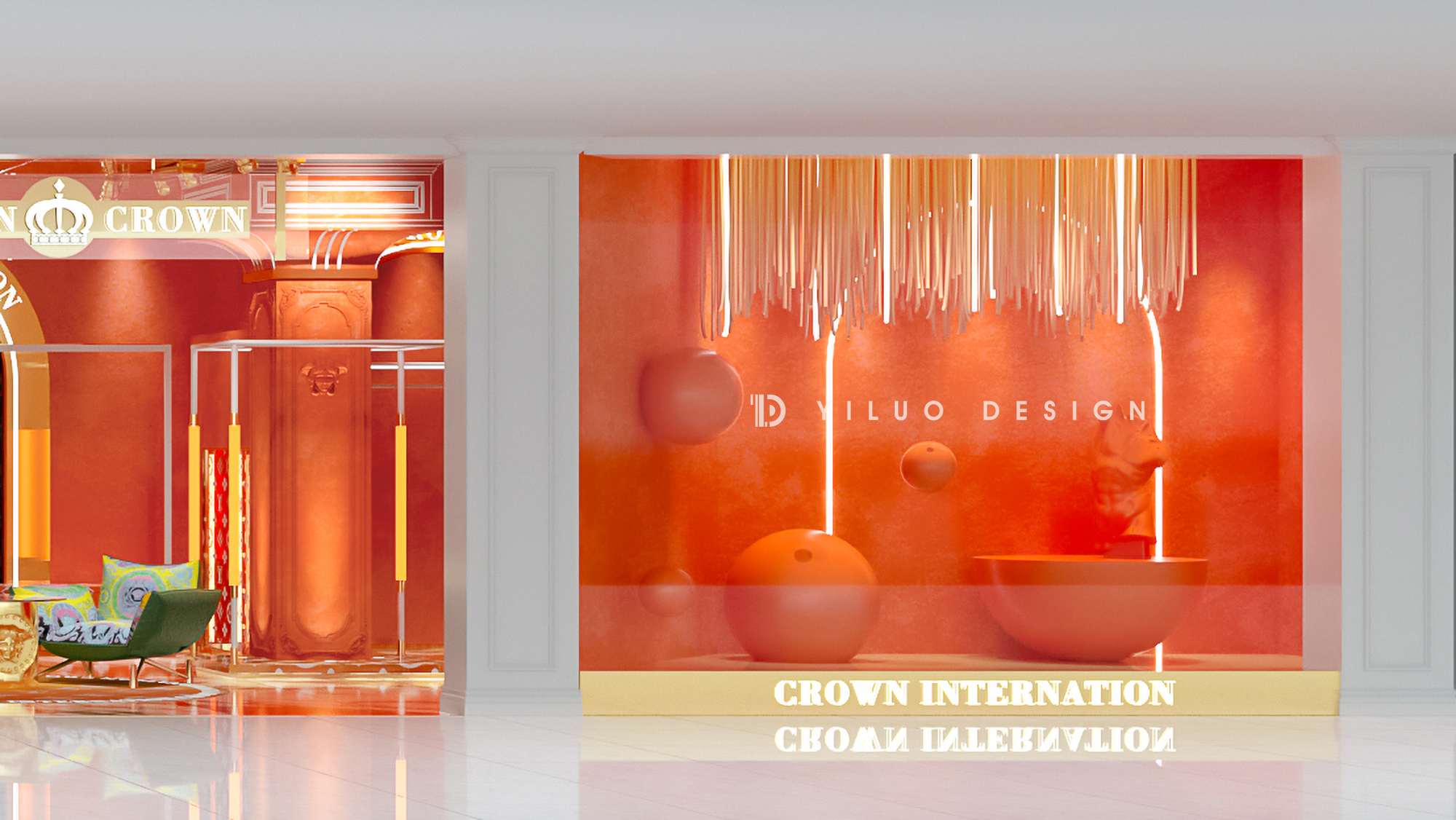 CROWN 男装潮牌空间快闪店形象设计丨中国广州丨YLD STUDIO-11