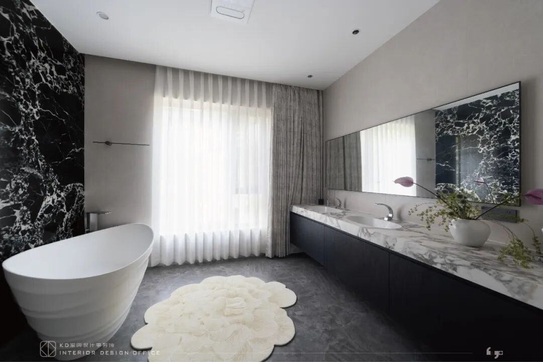 隐于形的交叠  碧桂园天玺450㎡合院别墅丨中国重庆丨KD室内设计事务所-73