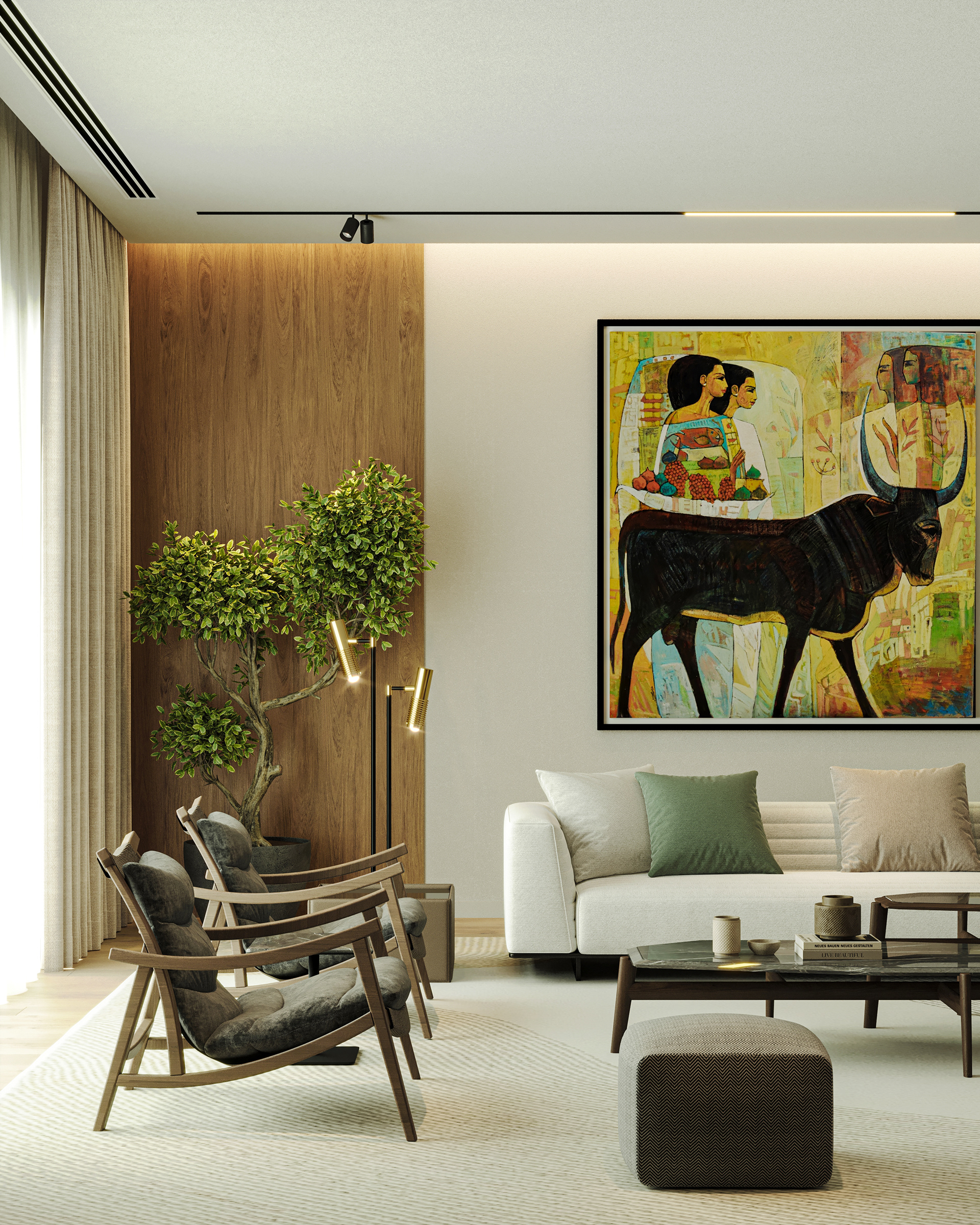 现代别墅一层设计-1