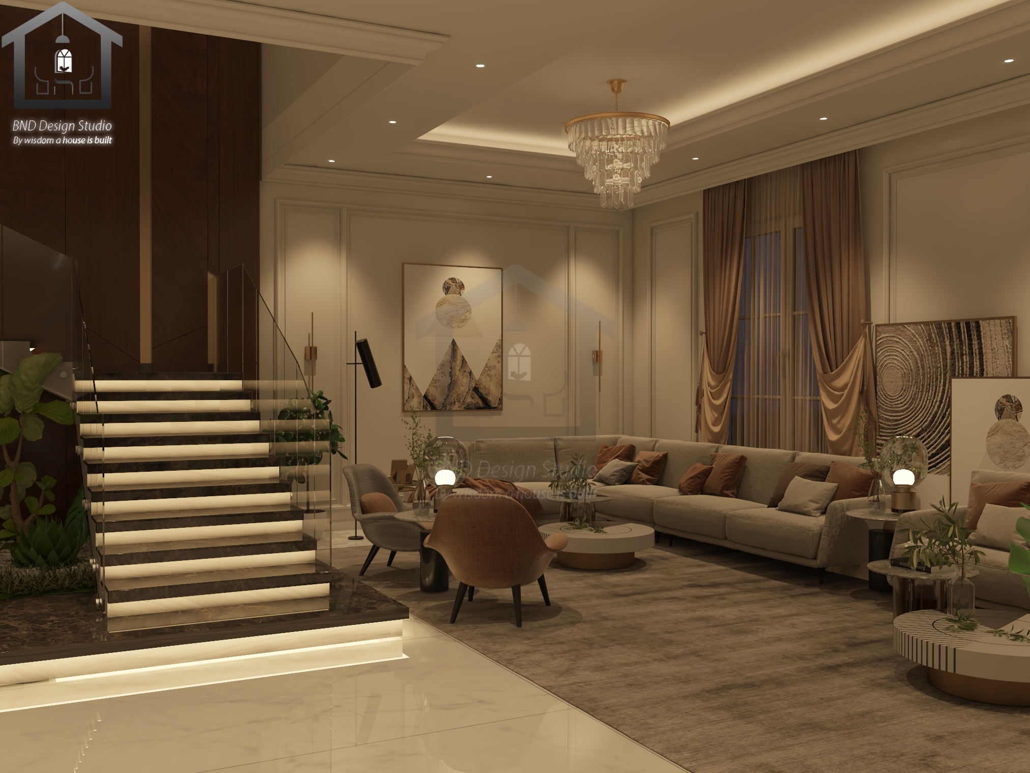 Interior Lighting design - Private Villa - KSA-22