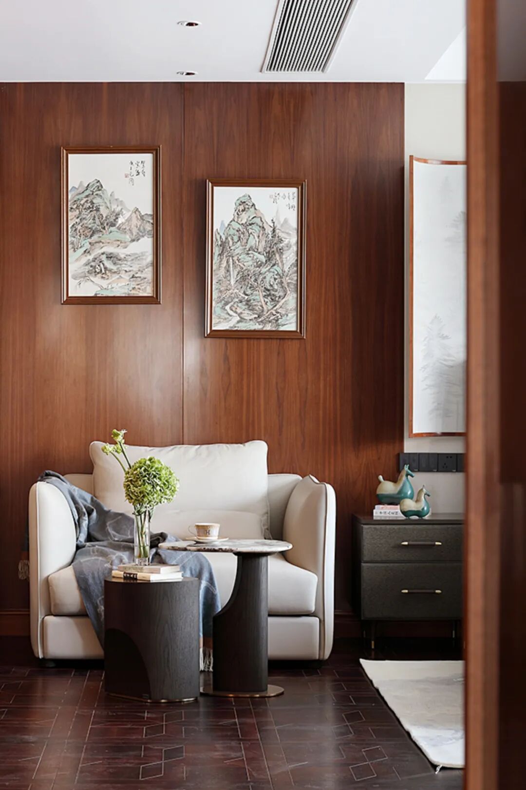 木隐当代|以木纹肌理重构东方栖居的美学-2