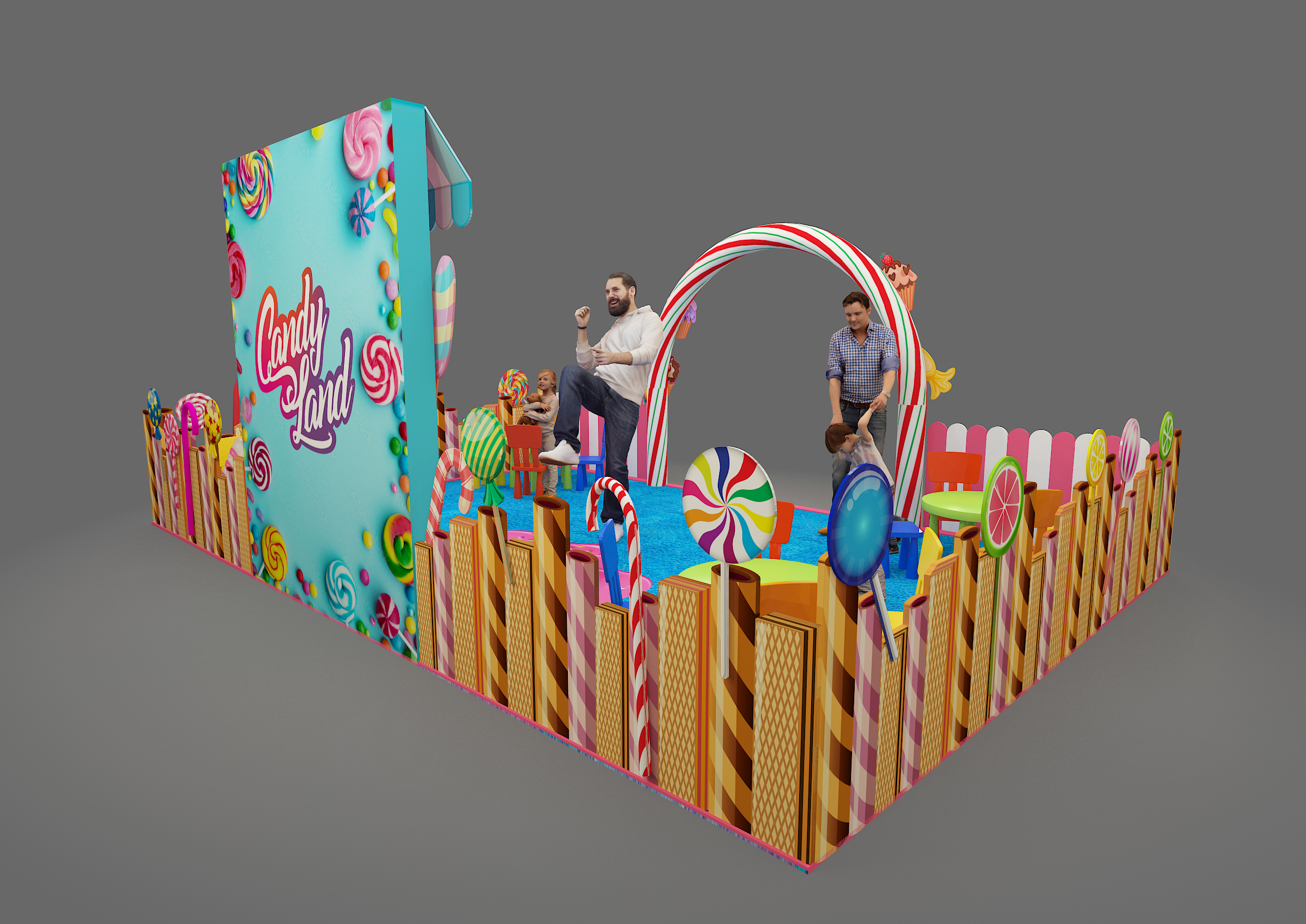 Ibn Battuta Mall Dubai | Candy land kids Activation-7