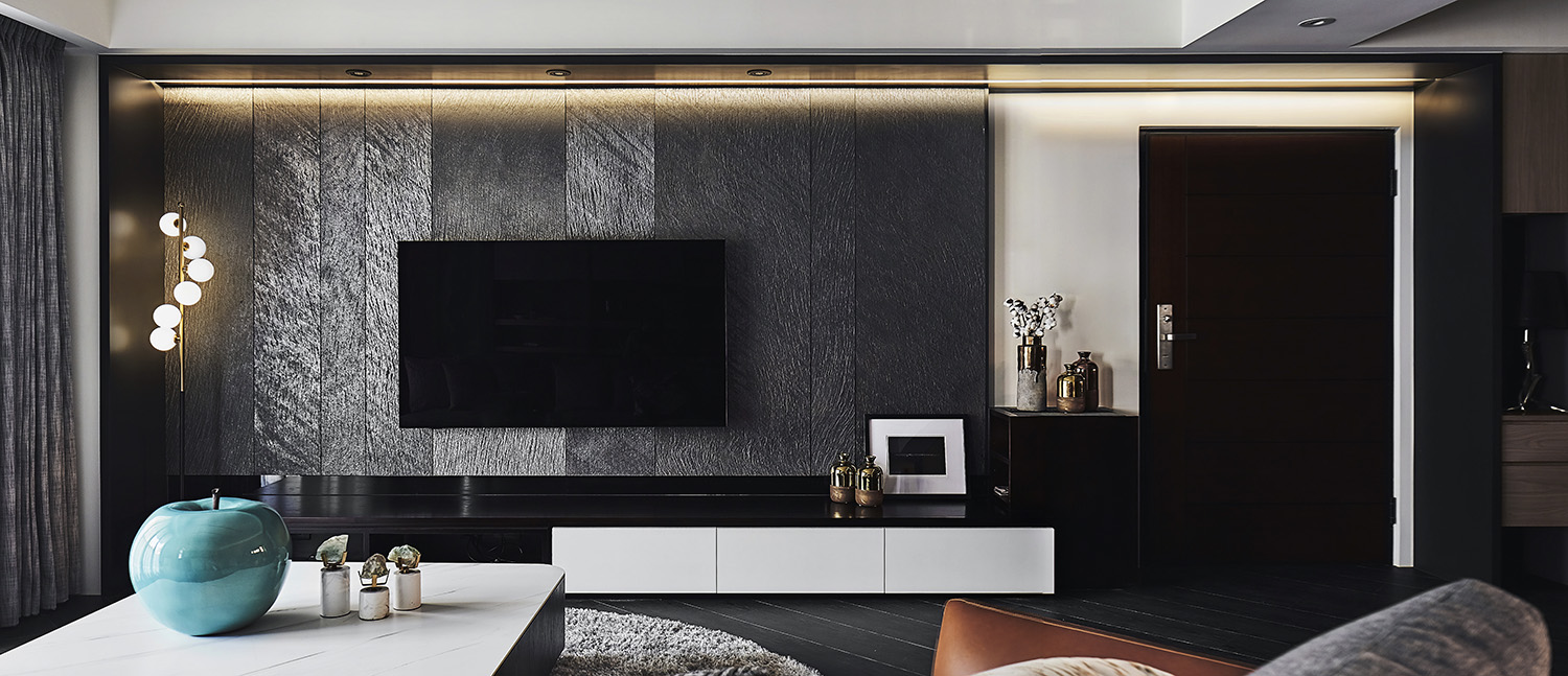 台湾 90㎡墨艺藏金住宅丨中国台湾-6