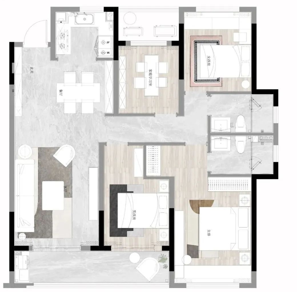 福全未来社区 129 户型样板间丨中国绍兴丨NancyFanDesign-71