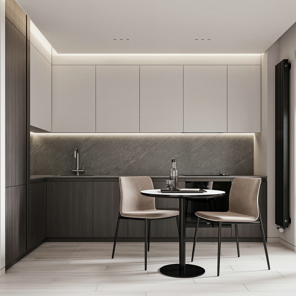 浅色系小空间公寓设计-8