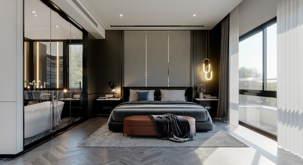 鲜明的线条与中性元素 创造出精致的室内空间-10