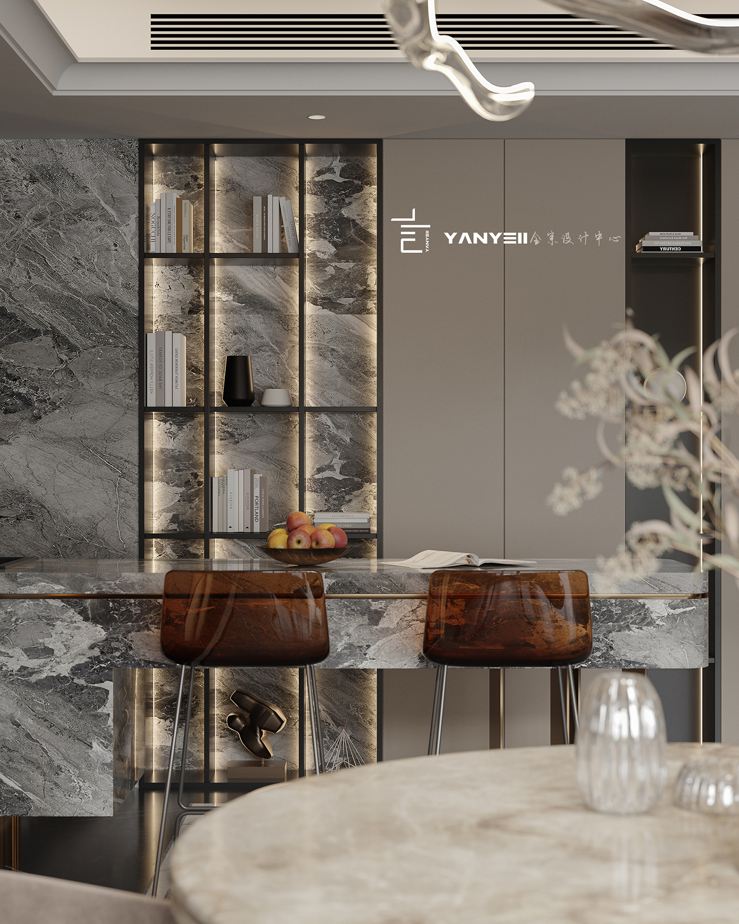 杭州东潮府现代意式轻奢案例丨中国杭州-16